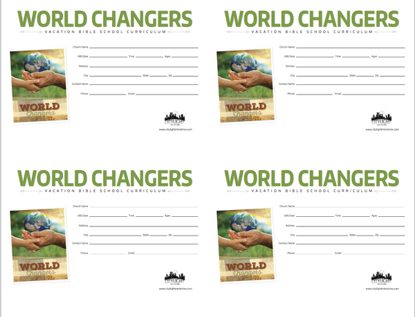 World Changers Poster and Invitations
