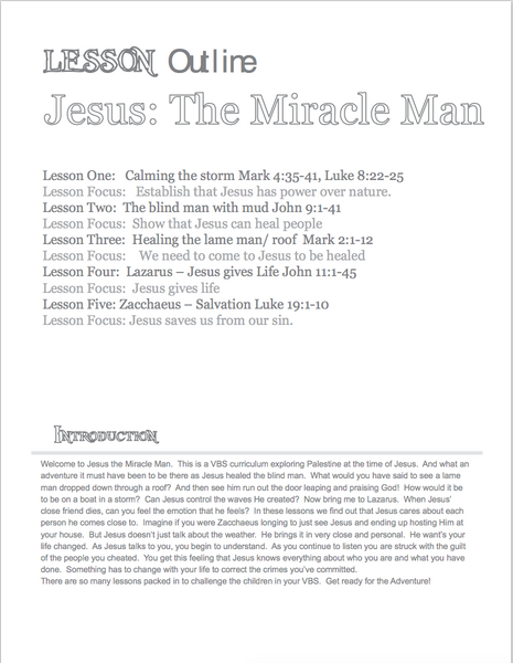 Jesus: Miracle Man NIV